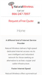 Mobile Screenshot of naturalwireless.com