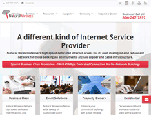 Tablet Screenshot of naturalwireless.com